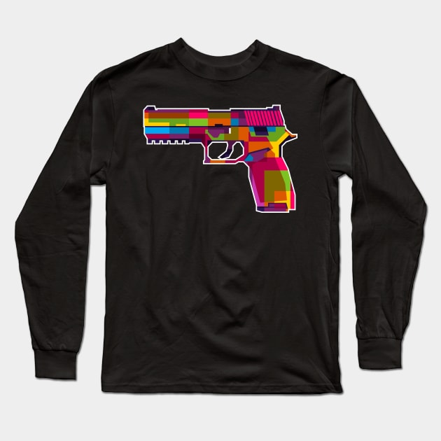 SIG P250 Handgun Long Sleeve T-Shirt by wpaprint